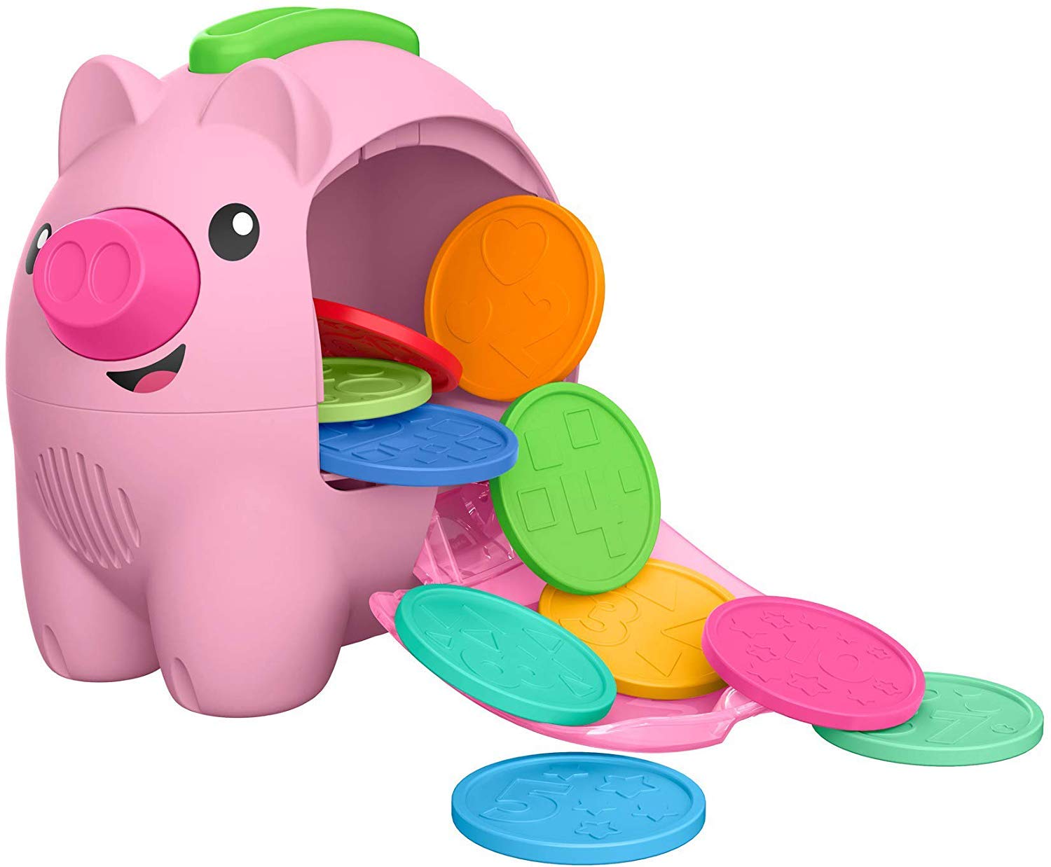 Fisher-Price Laugh & Learn Count & Rumble Piggy Bank - Interactive Musical Toy with Songs & Motion for Babies & Toddlers 6+ Months - Fun Early Learning & Money Saving Activity for Infants