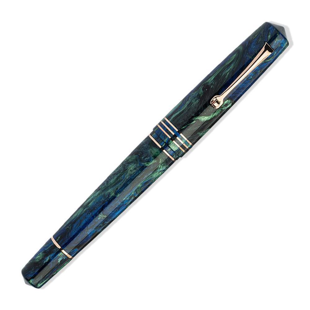 Leonardo Momento Zero Grande 2.0 Limited Edition Fountain Pen (2025) - The Power of Flower Design, 6mm Stainless Steel Nib - Perfect for Calligraphy, Journaling & Signature Writing