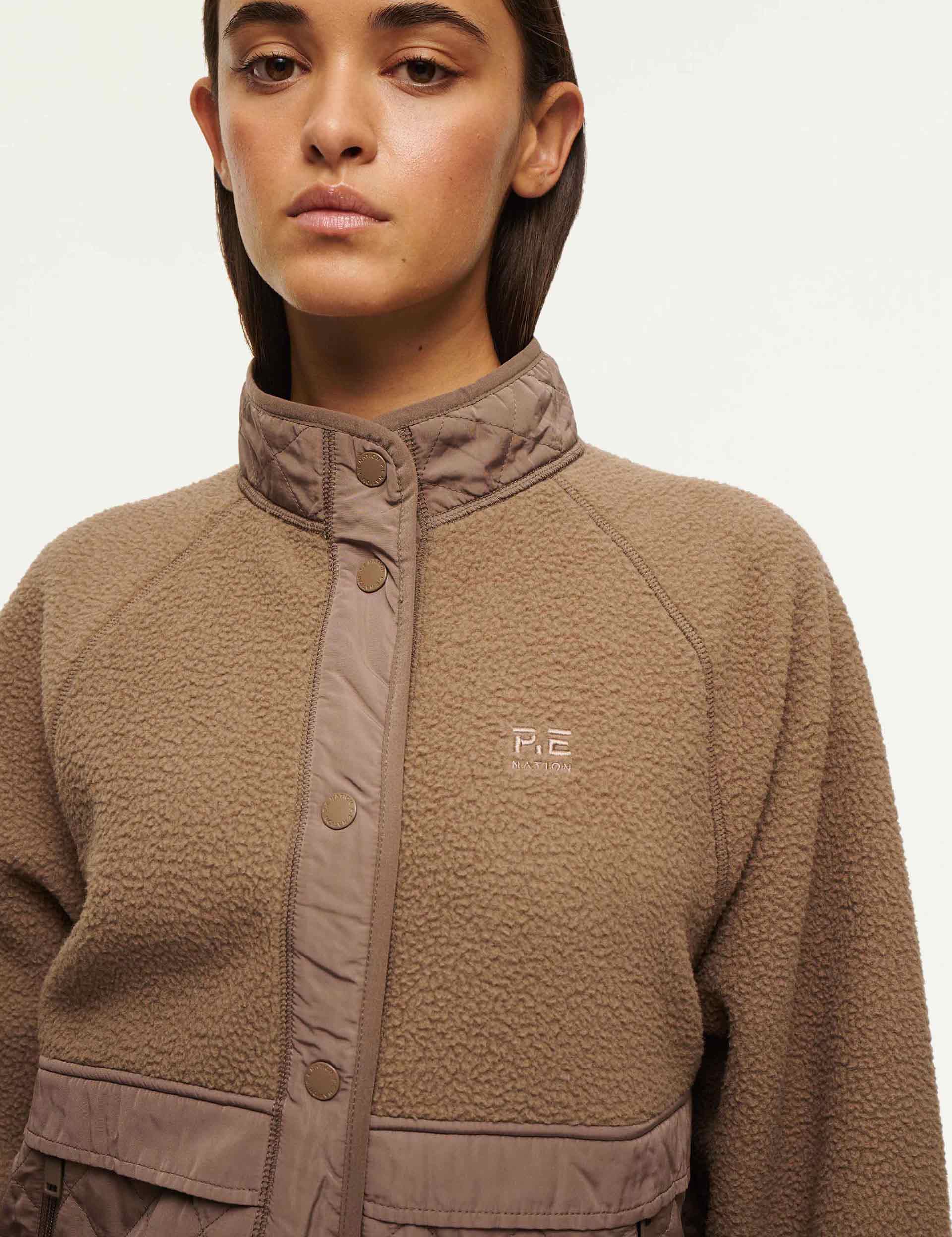 Premium Fossil Technique Quilted Jacket for Men & Women - Lightweight Warm Winter Coat for Outdoor Activities, Hiking & Travel