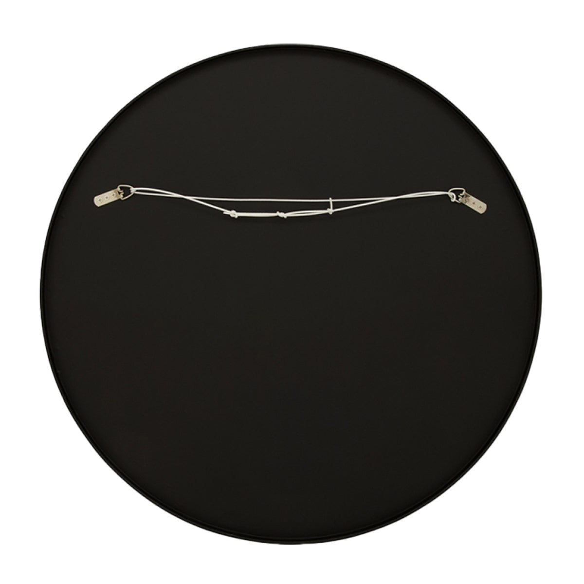 Flynn Round Mirror - 24 Inch Black Wall Mirror for Living Room, Bedroom, Bathroom - Decorative & Functional Home Decor