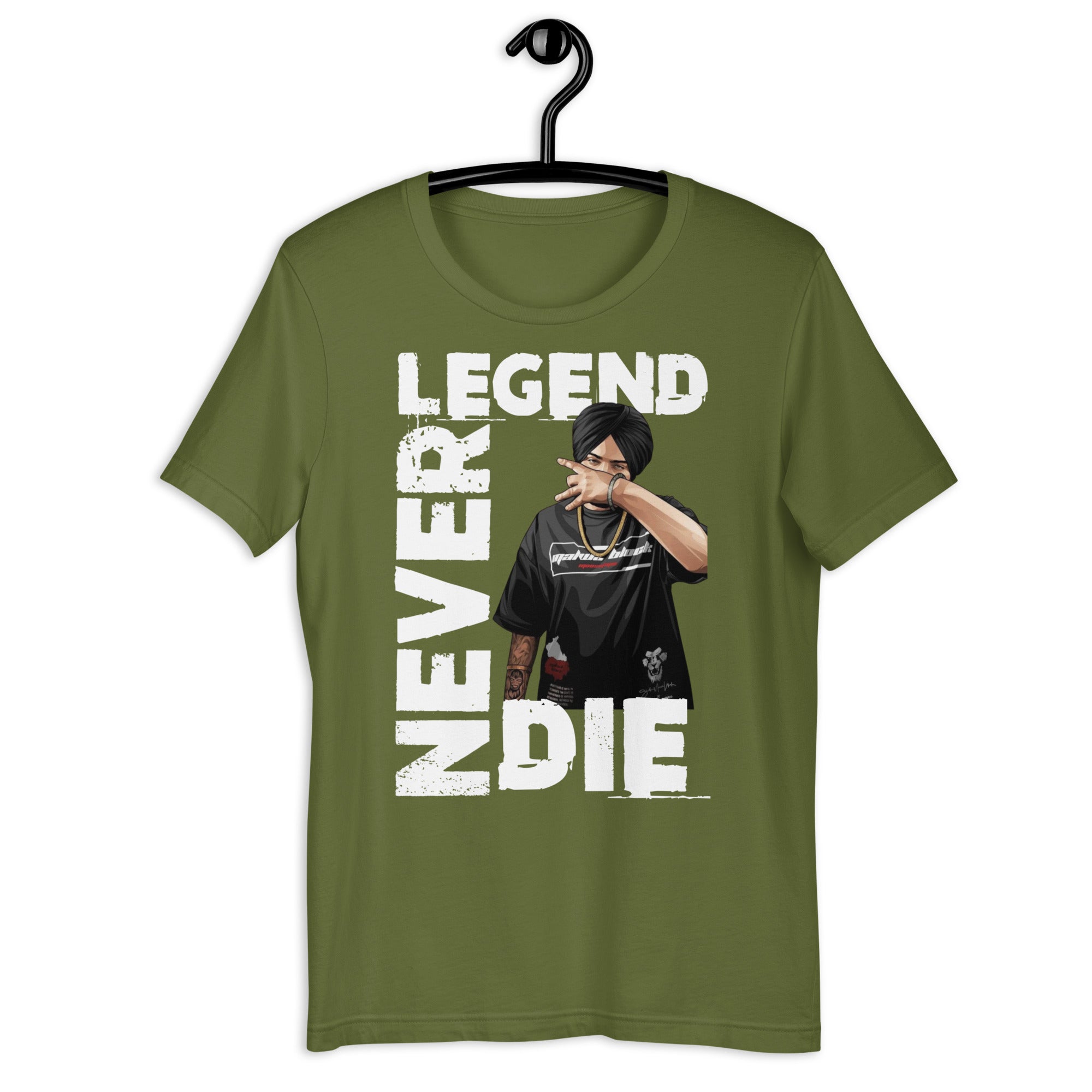 Sidhu Moosewala Legends Never Die Unisex T-Shirt - Comfortable Cotton Tee for Men & Women - Perfect for Concerts, Casual Wear & Fan Merchandise