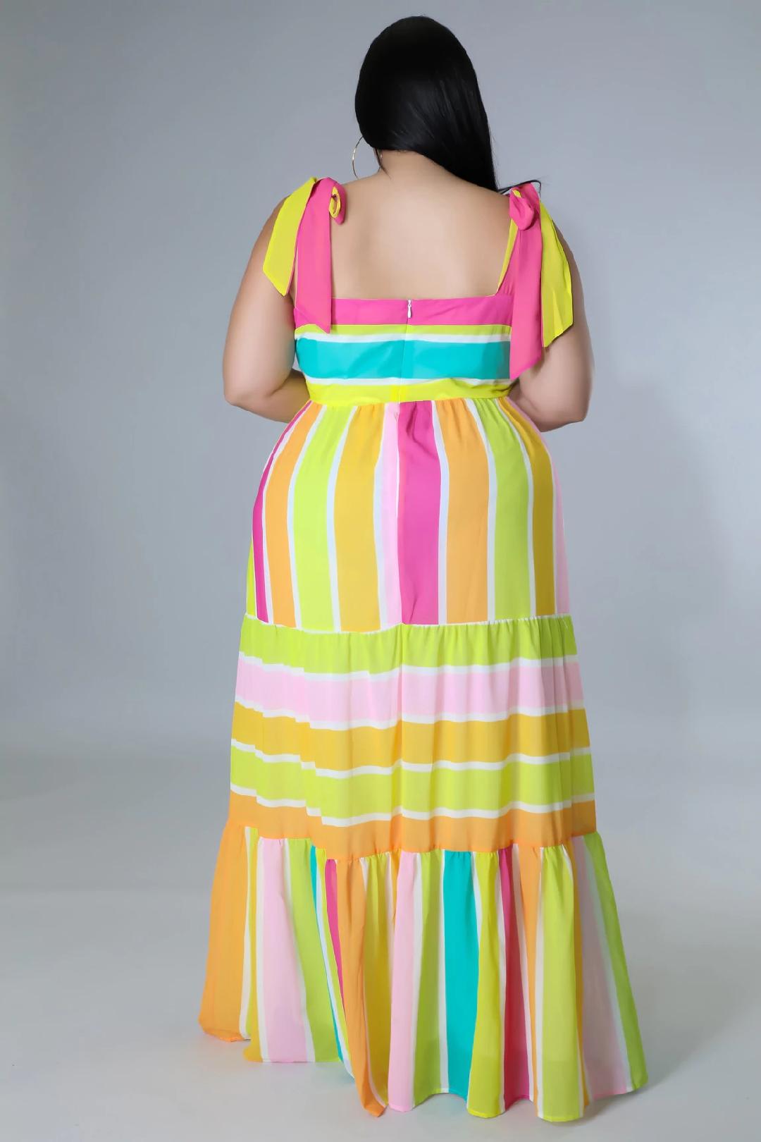 Sunni Days Women's Plus Size Maxi Dress - Flowy Summer Beach Dress for Vacation, Party & Casual Wear