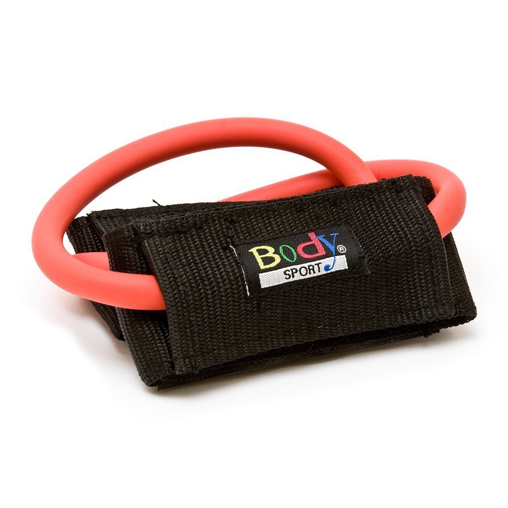 Body Sport Loop Resistance Bands with Ankle Cuffs - Premium Exercise Bands for Home Workouts, Strength Training, Physical Therapy & Fitness