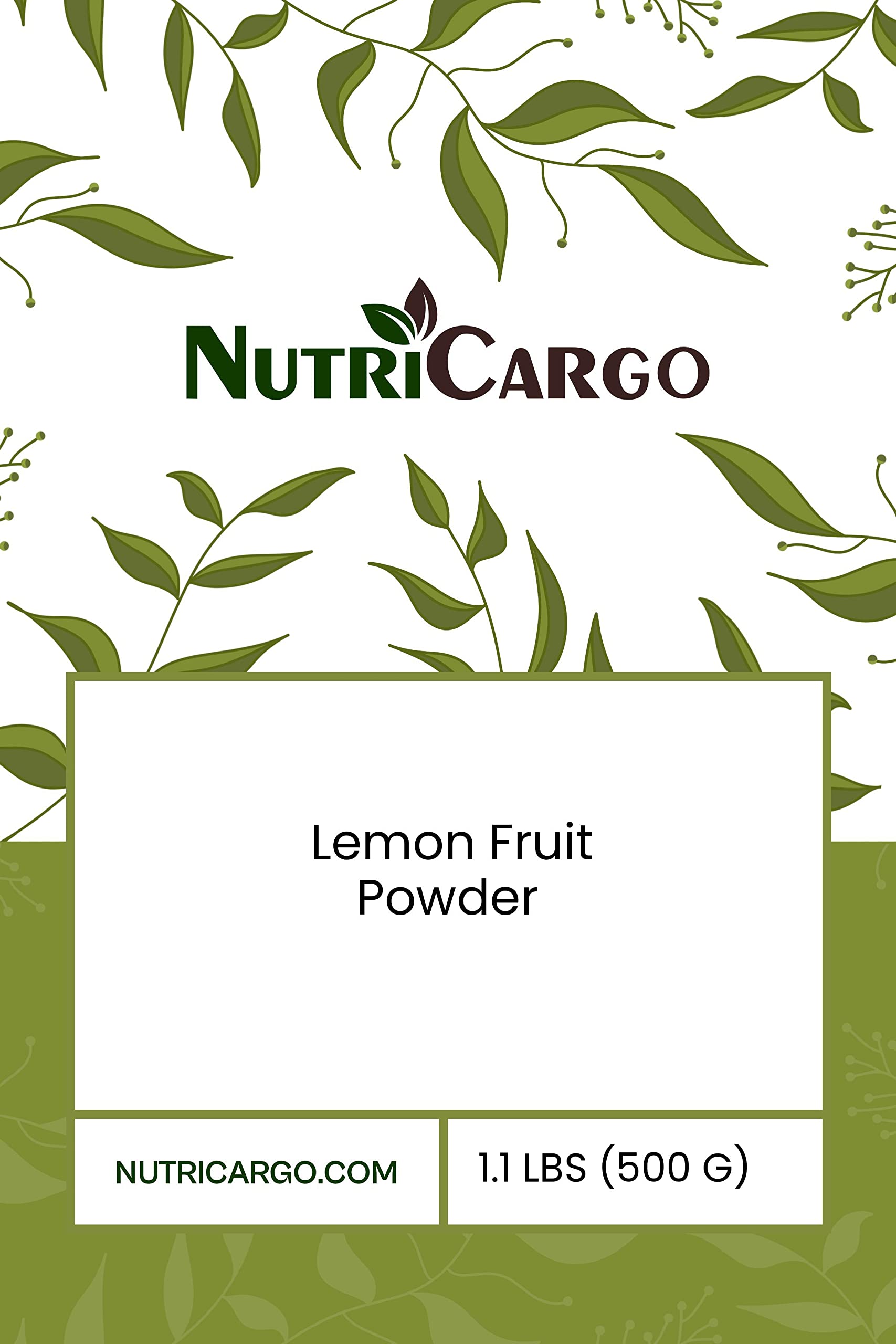 Organic Lemon Fruit Powder 1.1 LBS (500g) - 100% Natural, No Additives - Perfect for Baking, Smoothies, Detox Drinks & Skincare Recipes