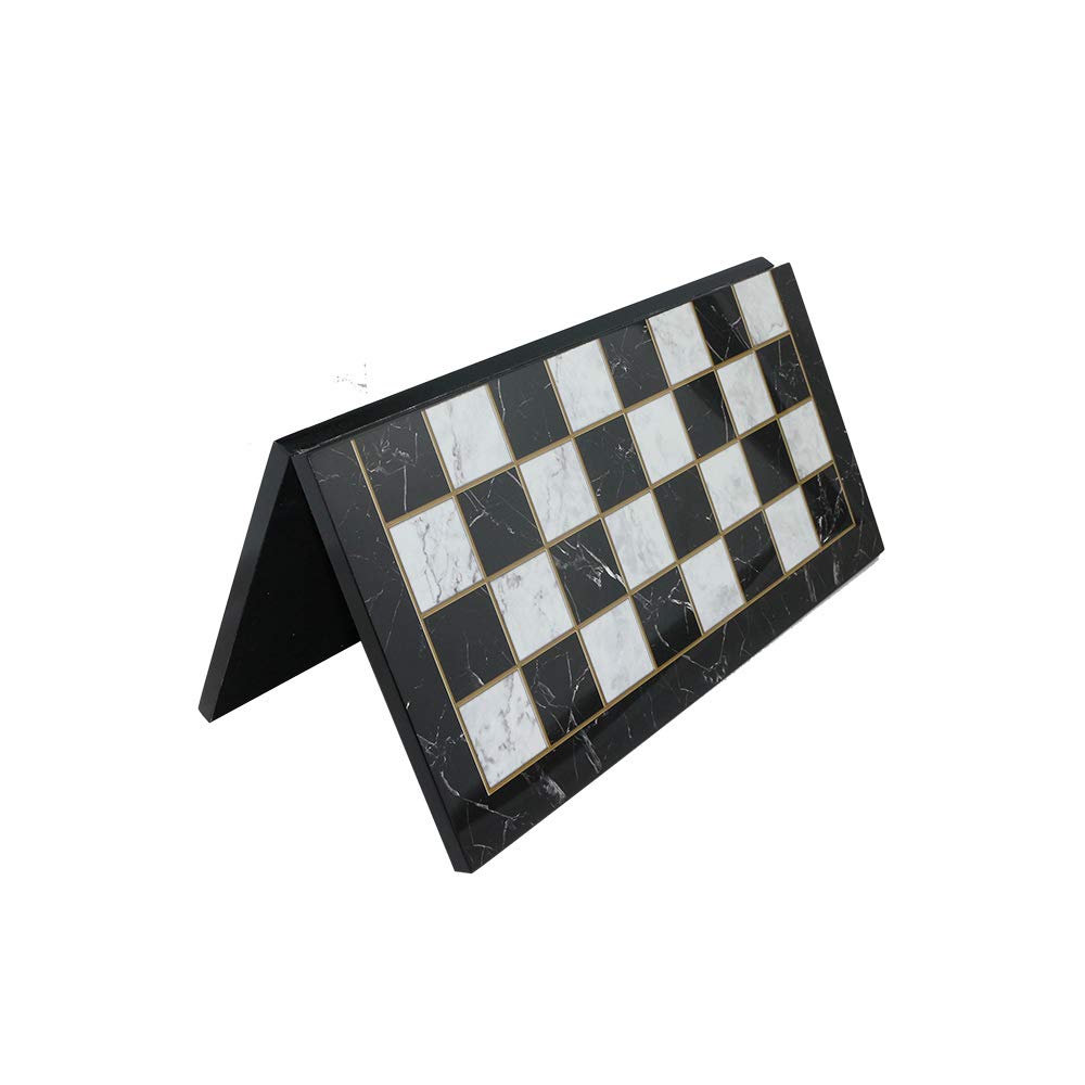 Handmade Boxwood Staunton Chess Set for Adults - 3.5 Inch King with Marble Design Wood Chess Board | Perfect for Home Decor, Game Nights & Gift Giving