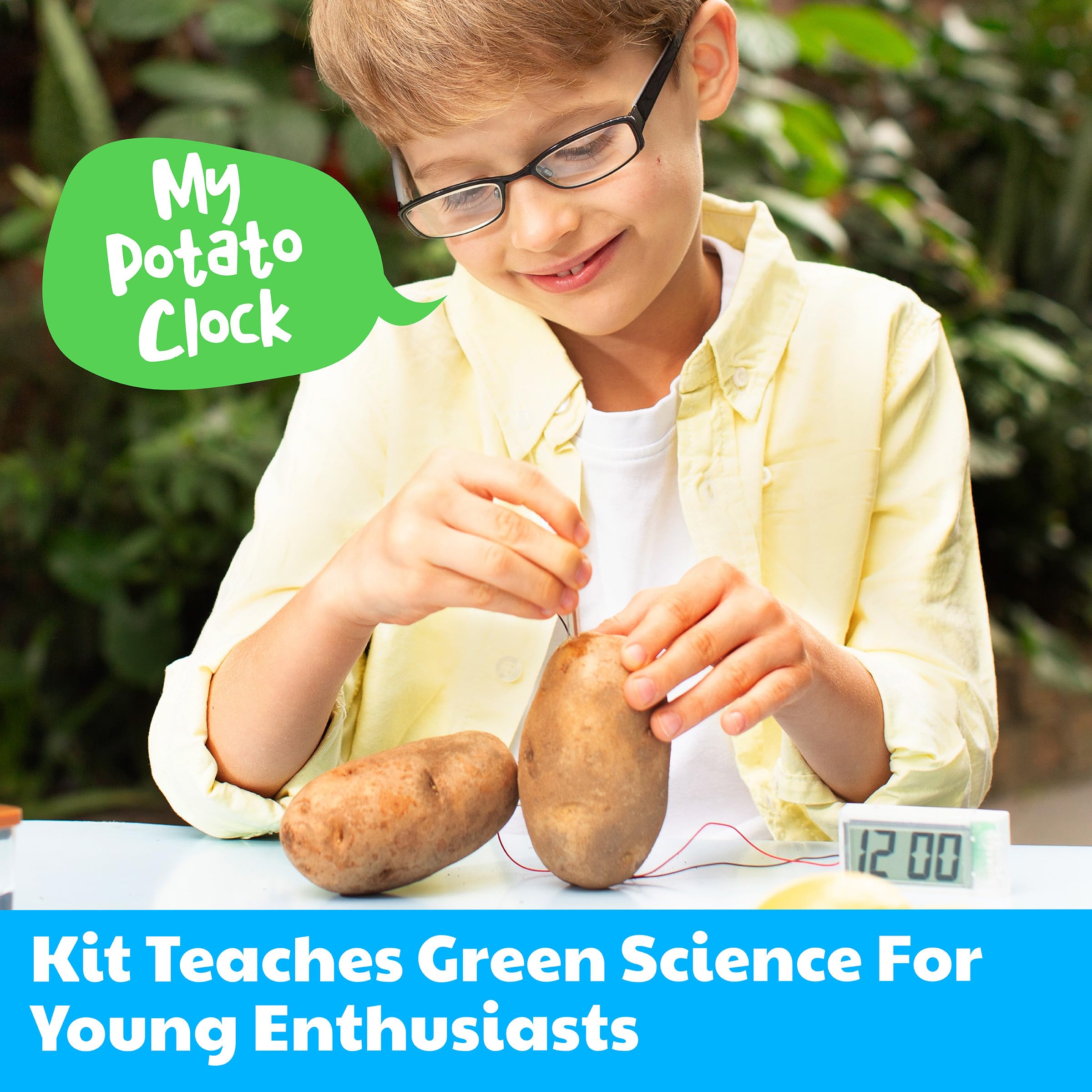 Science Museum Potato Clock - Fun Educational STEM Toy for Kids - Learn Electricity & Science - Great for Classrooms, Science Fairs & Home Experiments