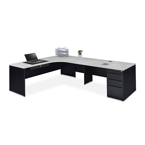 Carbon L-Shaped Desk 72x96