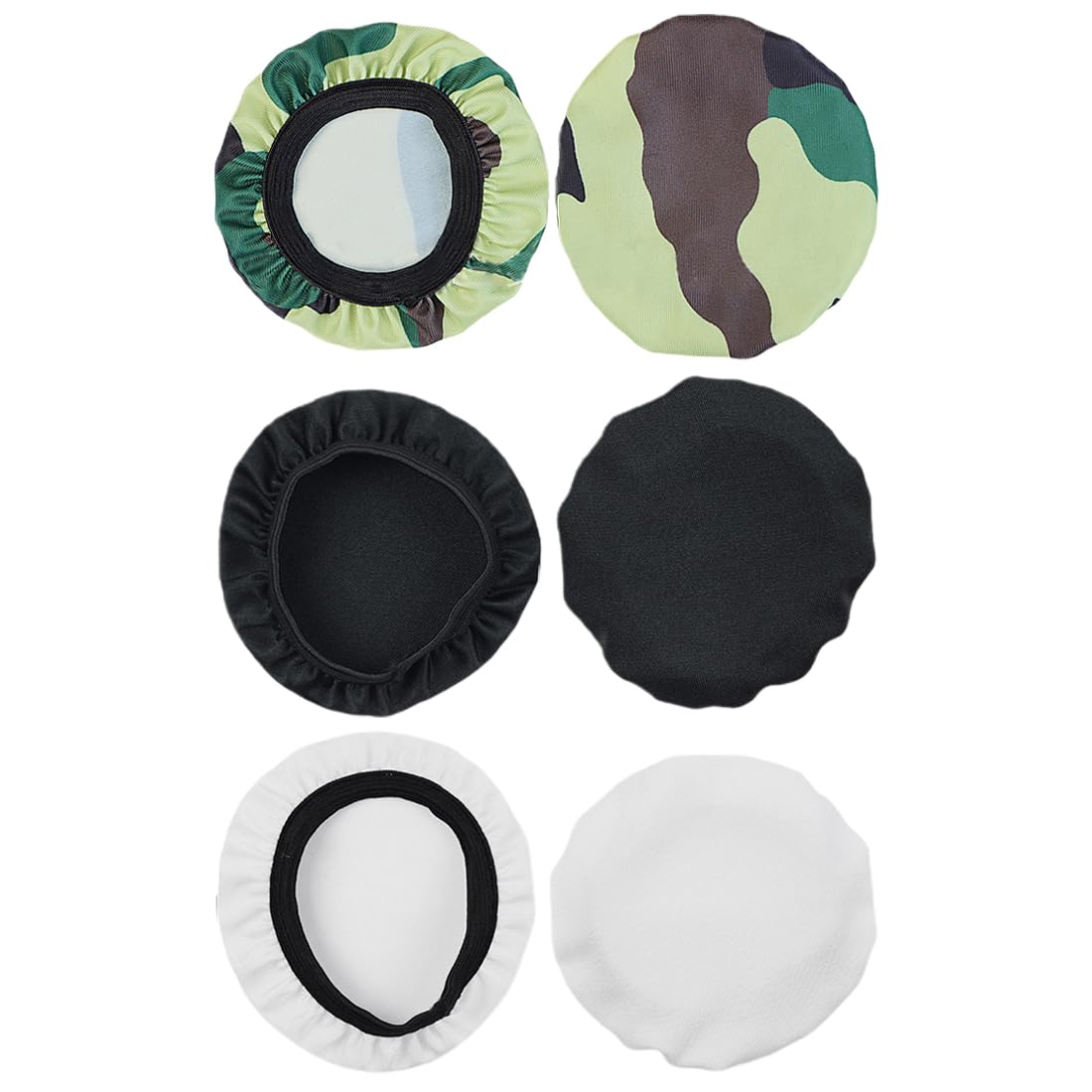 EIHI 3 Pairs Headphone Covers, Hygienic Earpad Protectors for 90-105mm Headphones, Anti-Dust & Sweat-Proof Ear Cushion Covers (3 Colors) - Perfect for Gym, Travel & Shared Headphone Use