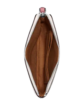 Coach Corner Zip Wristlet with Flamingo Print - Stylish Crossbody Wallet for Women | Perfect for Everyday Use, Travel & Shopping
