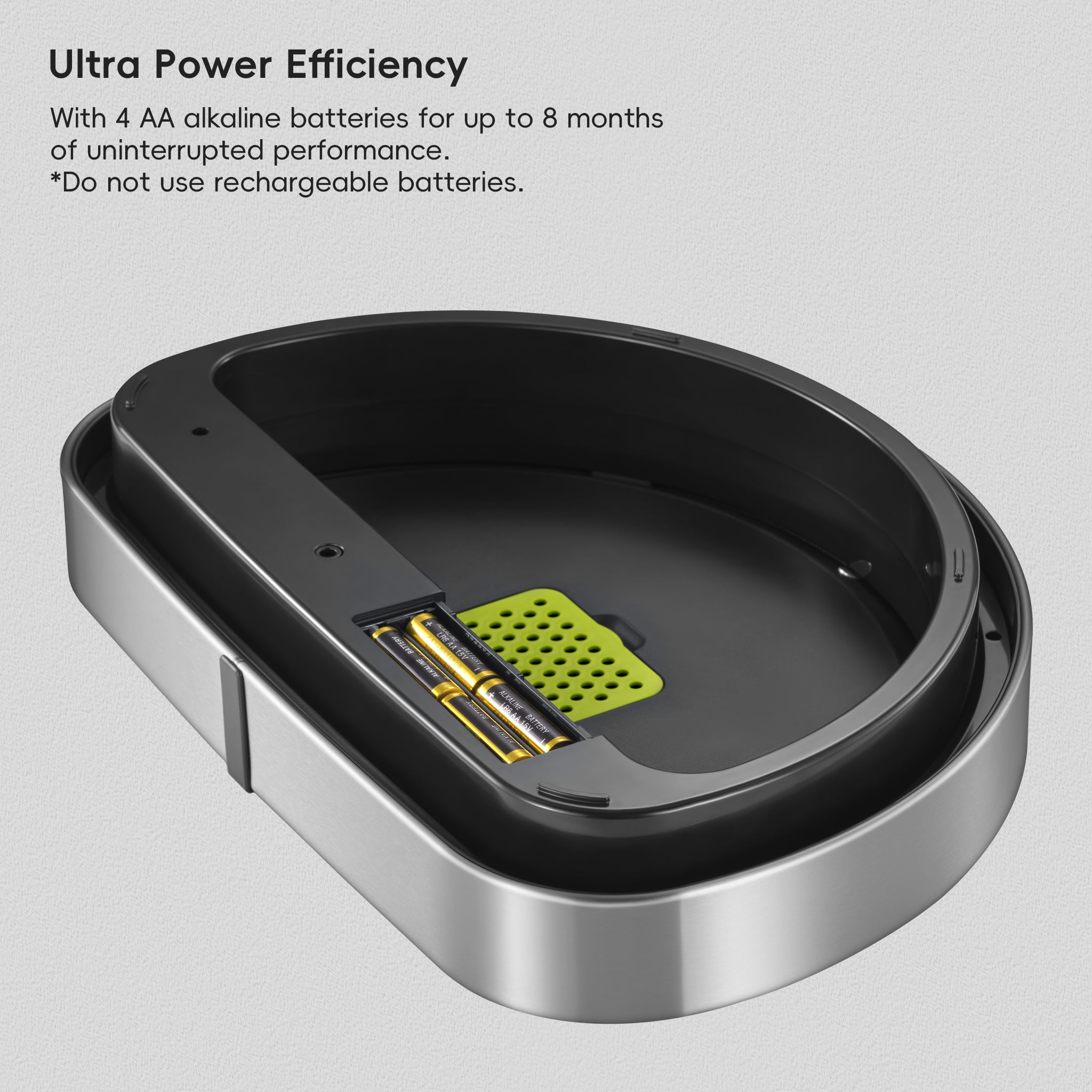 Mirage Semi Round Motion Sensor Trash Can - 12.4 Gallon/47L Automatic Touchless Kitchen Garbage Bin for Home, Office & Bathroom