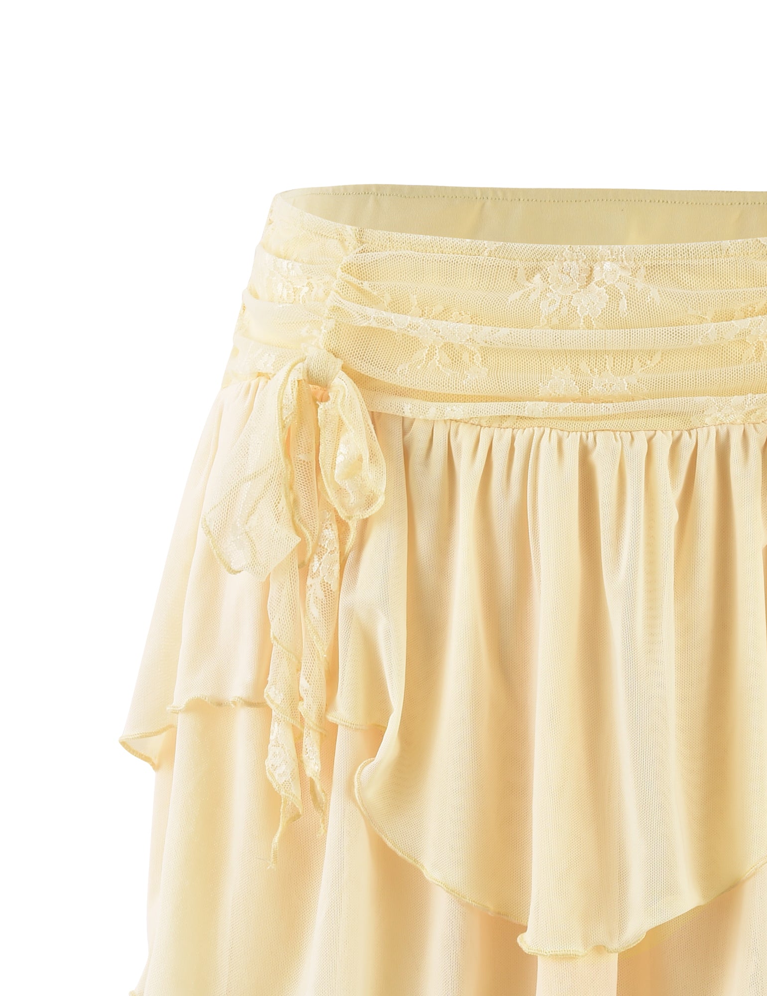 HARPER MINI SKIRT - Women's Yellow Lemon Pleated Short Skirt for Summer, Casual Wear, Party & Vacation Outfits