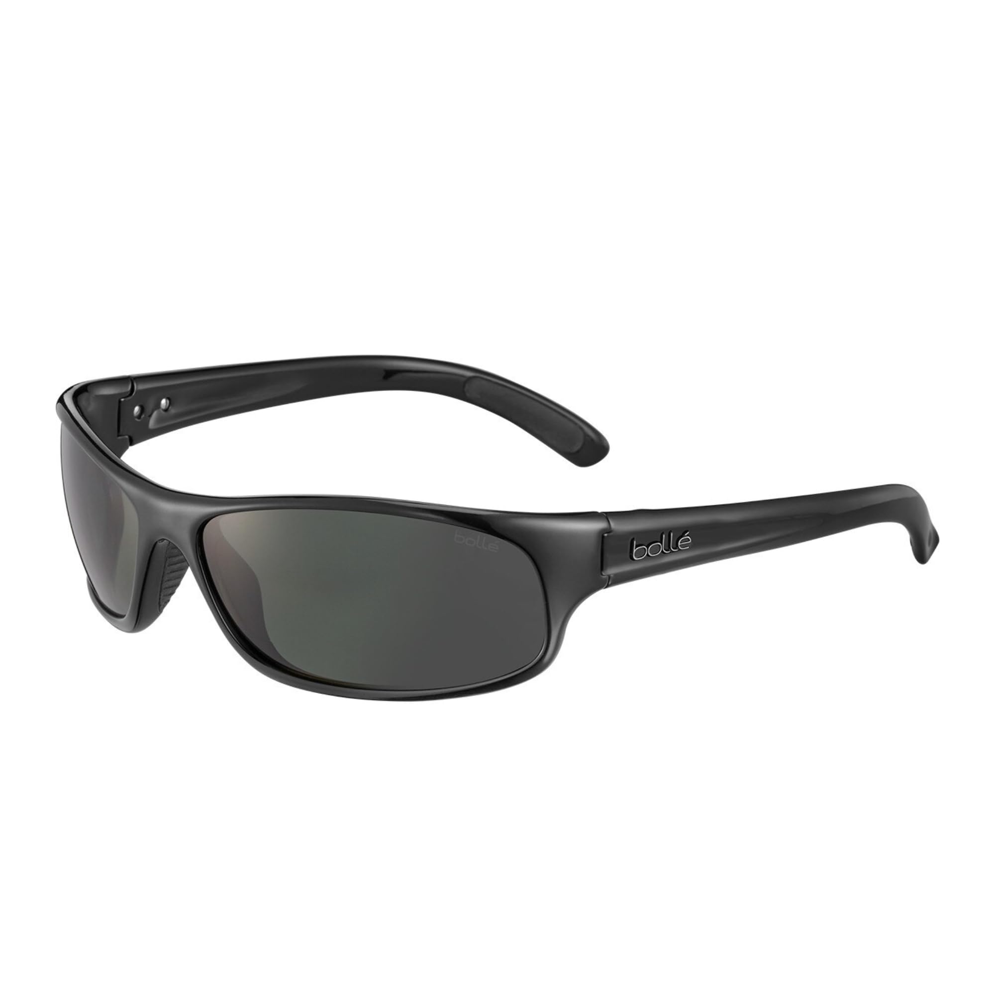 Bollé Anaconda 64MM Wrap Around Polarized Sunglasses for Men - UV Protection, Lightweight & Durable - Includes Free iWear Designer Eyewear Kit - Perfect for Driving, Running, and Outdoor Sports