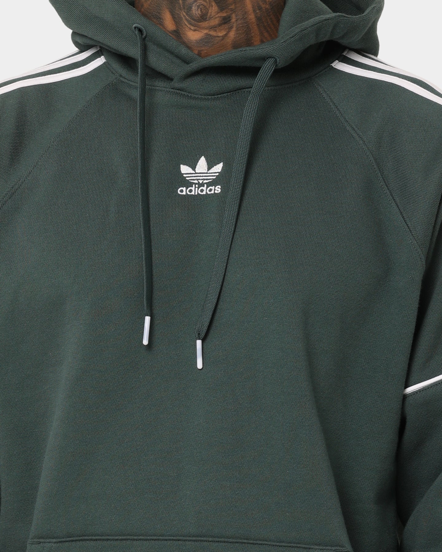 Adidas Essential Hoodie for Men & Women - Soft Cotton Pullover Sweatshirt with Kangaroo Pocket - Mineral Green - Perfect for Casual Wear, Gym & Outdoor Activities