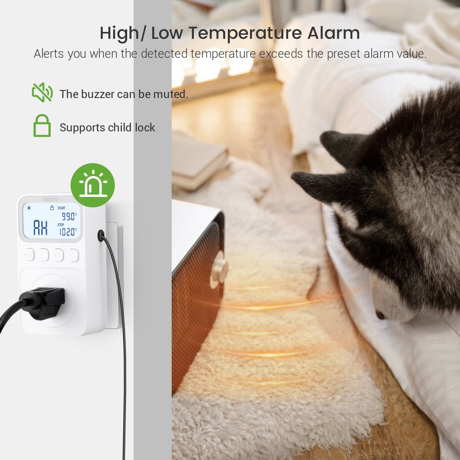 Digital Temperature Controller C226T - Precise Thermostat for Home Brewing, Aquariums & Reptile Tanks | Easy-to-Use HVAC Device