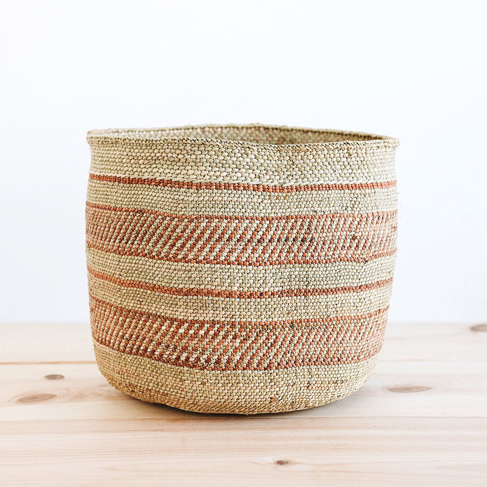 Handwoven African Iringa Storage Basket - Natural Fiber Organizer for Home Decor, Laundry, Toys & Office Supplies | Eco-Friendly Woven Storage Solution for Living Room, Bedroom & Nursery
