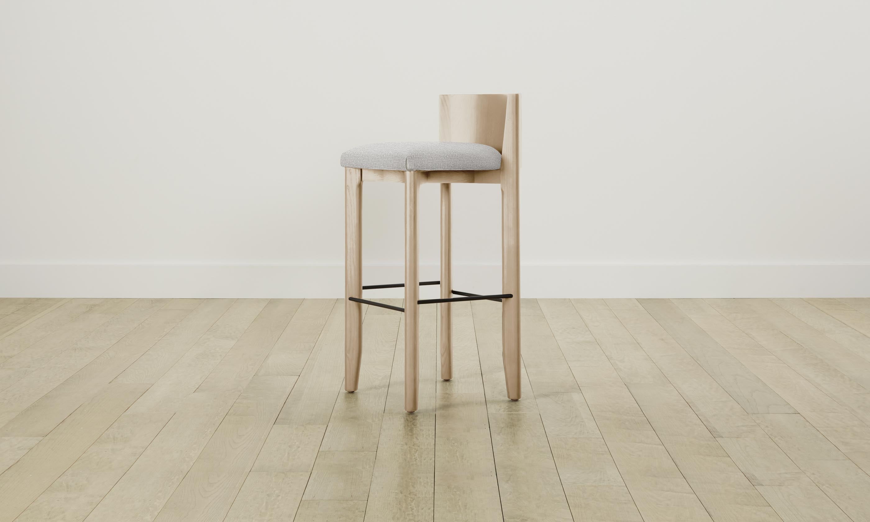 Premium Delancey Bar & Counter Stool - Comfortable Woven Chenille Upholstery with Durable Steel Frame - Perfect for Kitchen Islands, Breakfast Bars & Home Bars