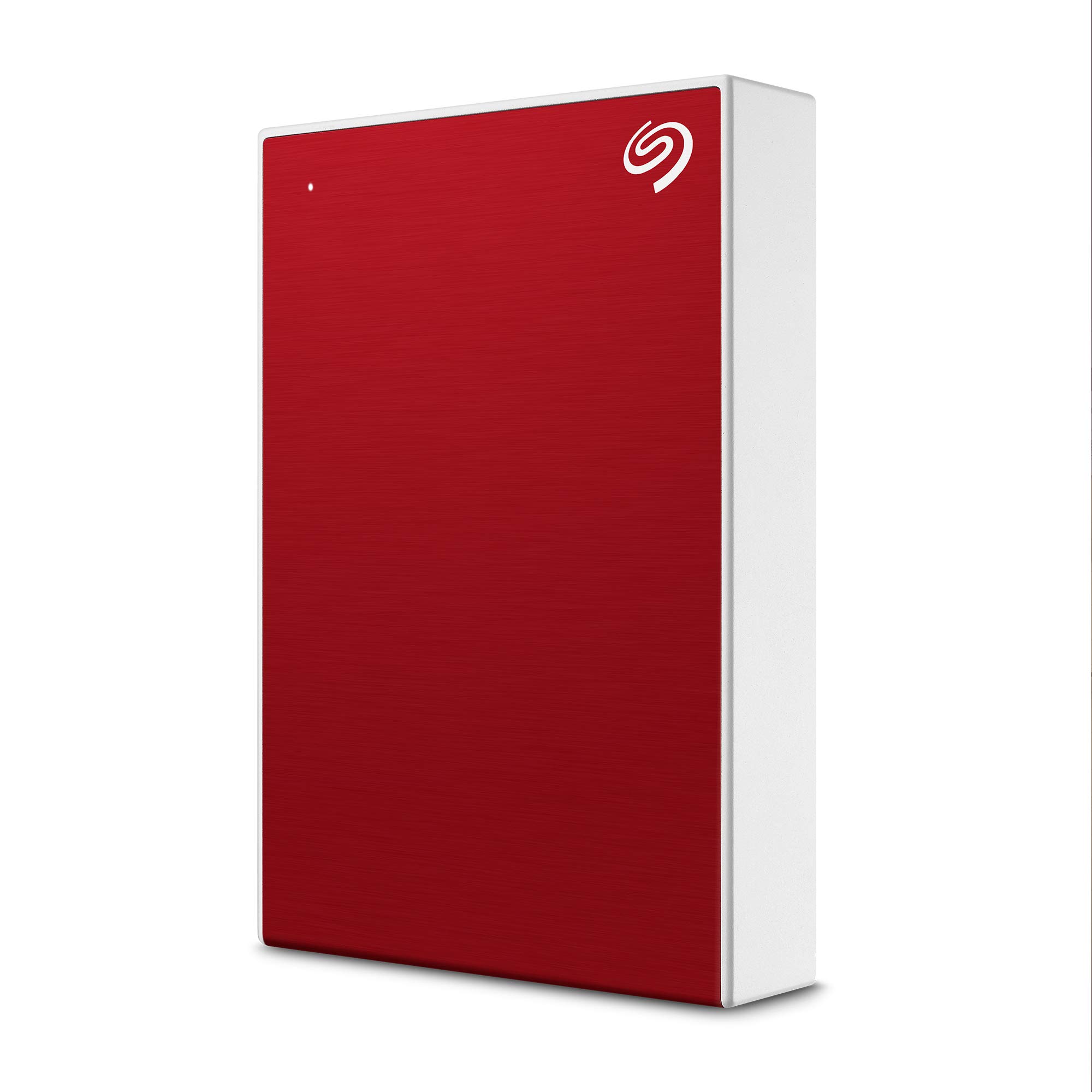 Seagate One Touch 5TB Portable External Hard Drive for PC, Mac, Laptop - USB 3.0, Red - Includes 1 Year MylioCreate, 4 Months Adobe Creative Cloud Photography & 2 Year Rescue Services (STKC5000403) - Perfect for Backup, Storage, Photo Editing & Creative Professionals