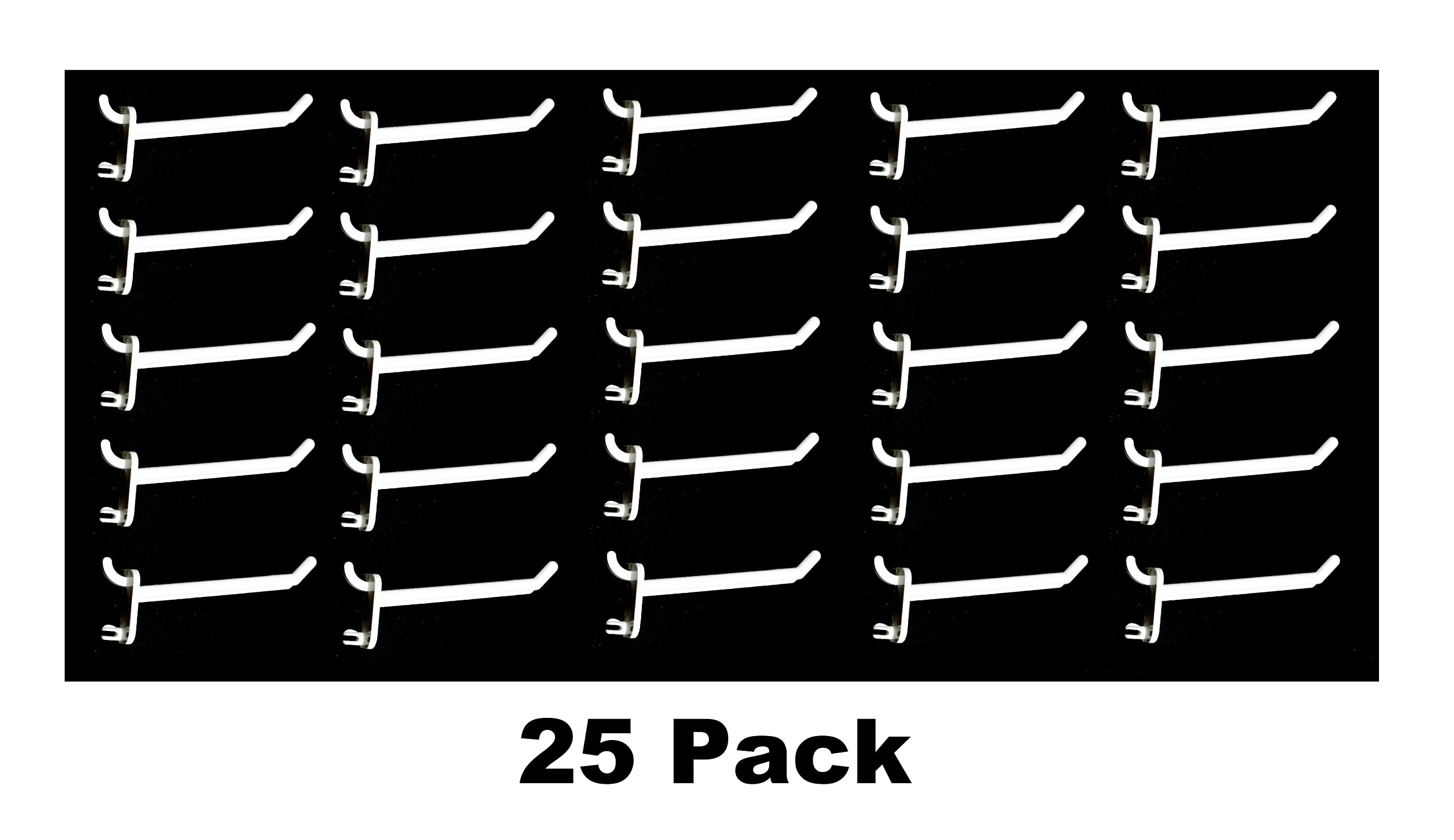 JSP Manufacturing White Plastic Pegboard Hooks - 2