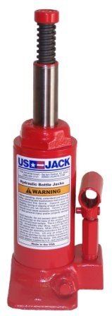 US JACK D-51123 5 Ton Heavy Duty Bottle Jack - Made in USA - Ideal for Automotive Repair, Construction & Emergency Vehicle Lifting