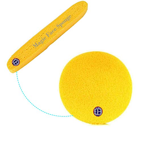6pcs Magic Face Pack Cleanser Sponge for Ear Lobe & Skin Care | Gentle Exfoliating & Deep Cleansing | Perfect for Facial, Body & Sensitive Areas