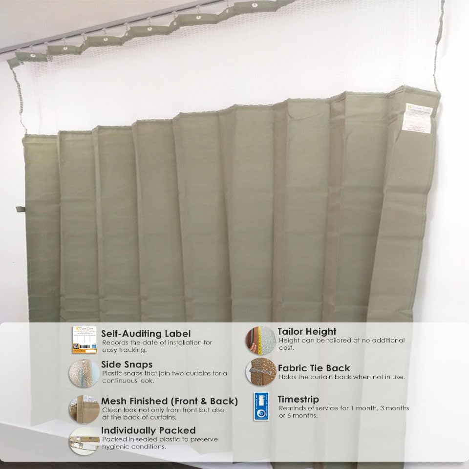 Flame Retardant Disposable Hospital Curtains - 30 Panels 100