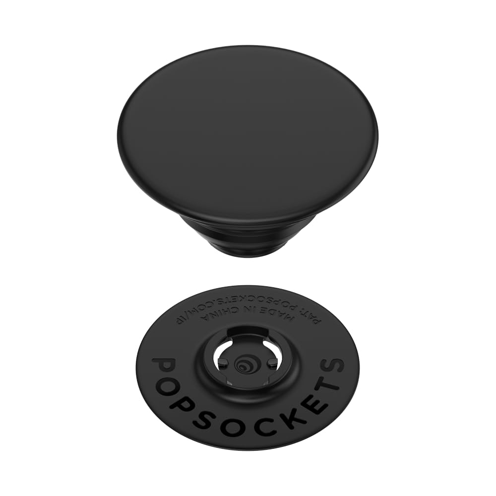 Best PopSockets Phone Grip with Expanding Kickstand - Black | Secure Phone Holder for iPhone, Samsung & Smartphones | Perfect for Selfies, Video Calls & Hands-Free Viewing