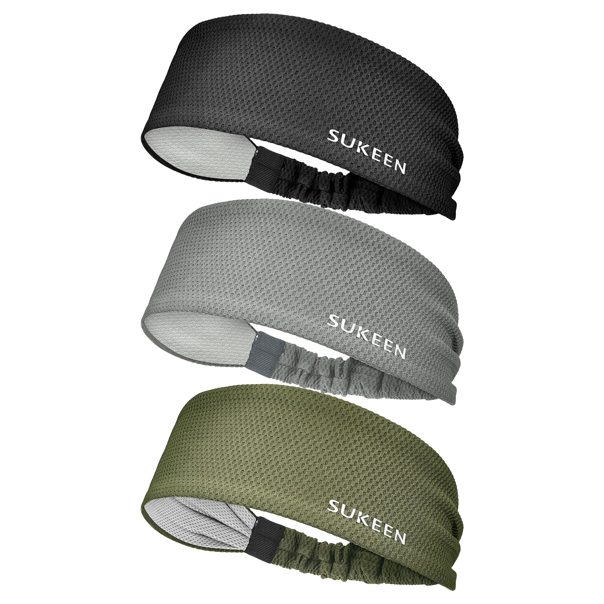 Premium Sukeen Workout Headbands for Women - Moisture Wicking, Non-Slip Cooling Sweatbands for Running, Yoga, Gym & Sports - Stay Cool During Intense Workouts