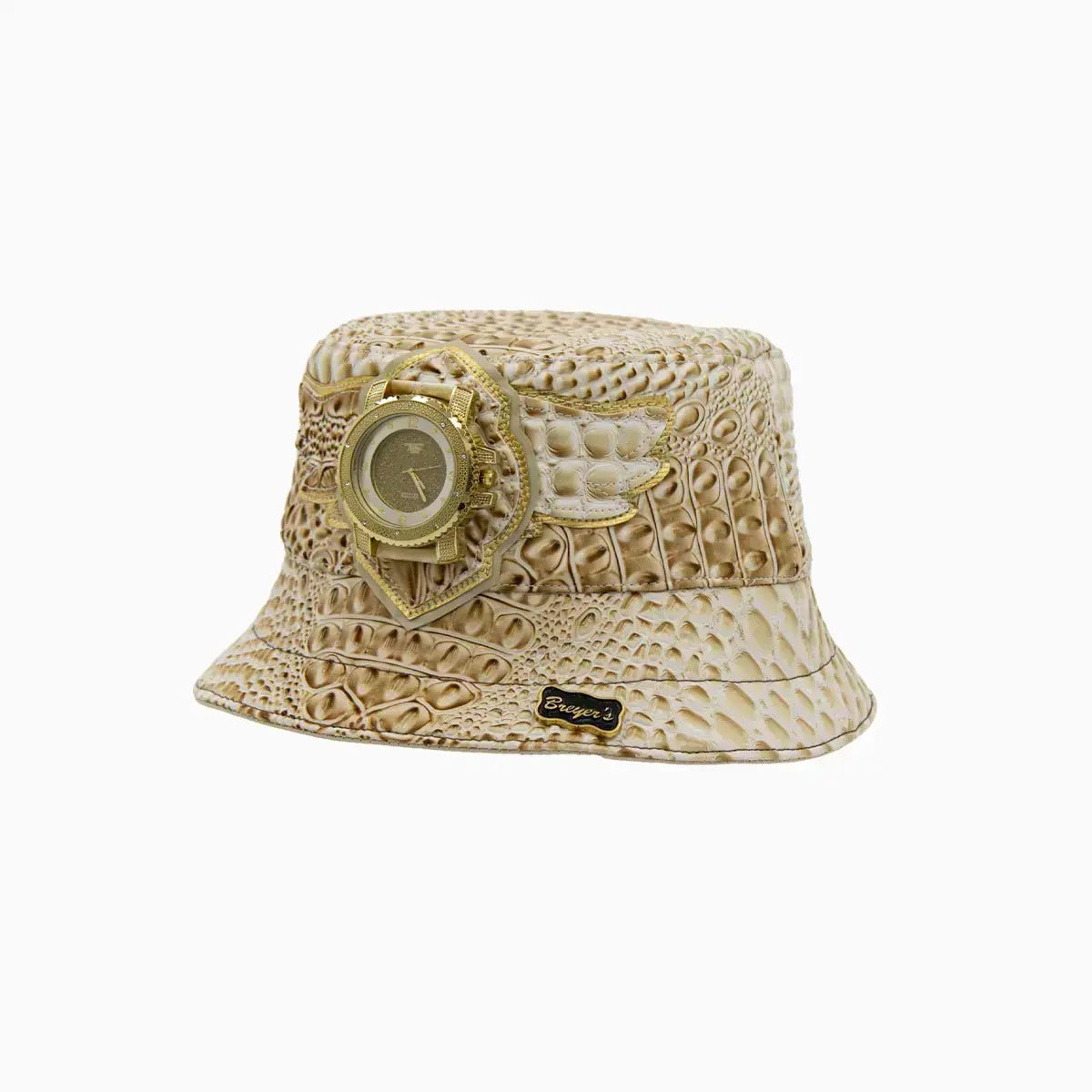 Breyer's Genuine Leather Bucket Hat with Adjustable Strap - Stylish & Durable Unisex Sun Hat for Outdoor Activities, Beach, Hiking, and Casual Wear