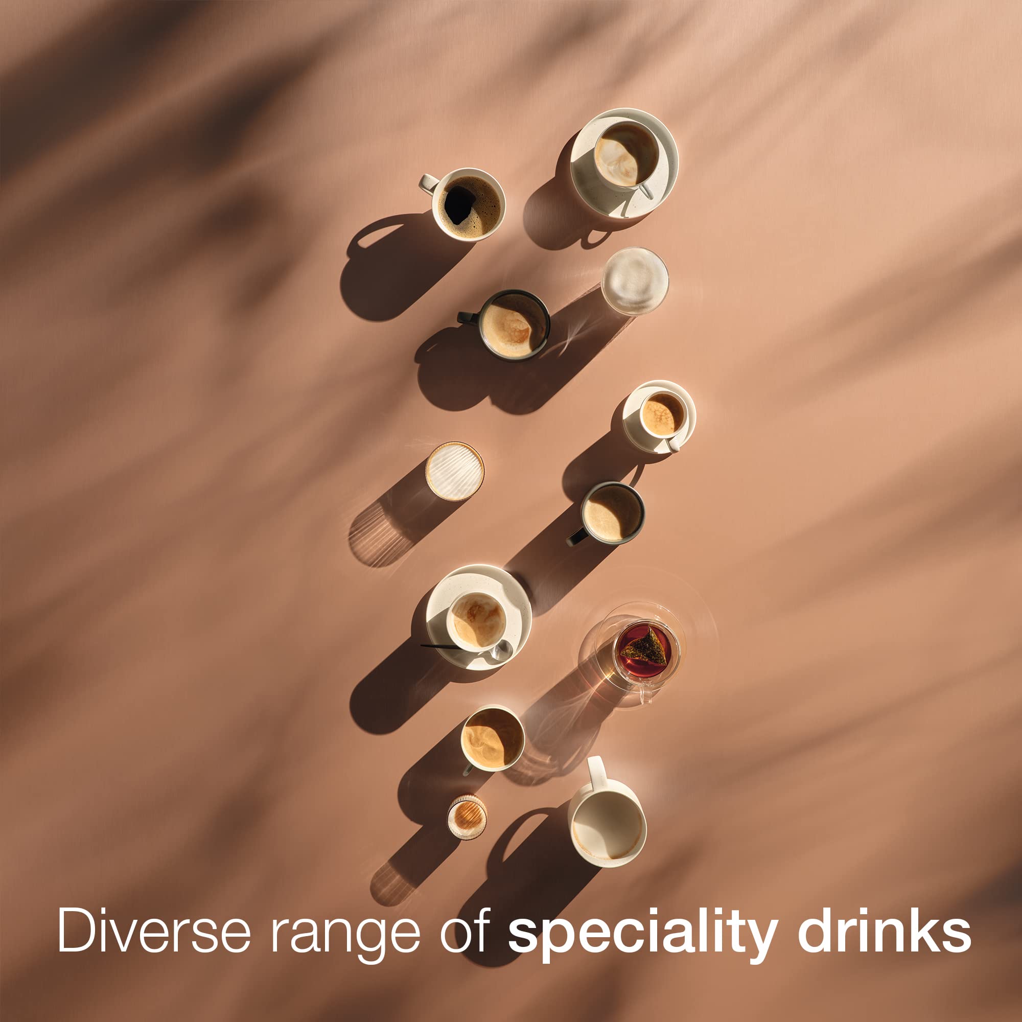 Miele CM 5510 Silence Automatic Coffee Machine - Rose Gold Pearl Finish with 33.8 oz Glass Milk Container | Premium Espresso & Cappuccino Maker for Home & Office | Perfect for Morning Brews & Entertaining Guests