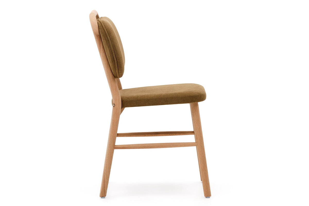 Como Hilda Chair - Soft Chenille Fabric Upholstered Accent Chair for Living Room, Bedroom, or Office - Comfortable Modern Seating with Sturdy Metal Legs