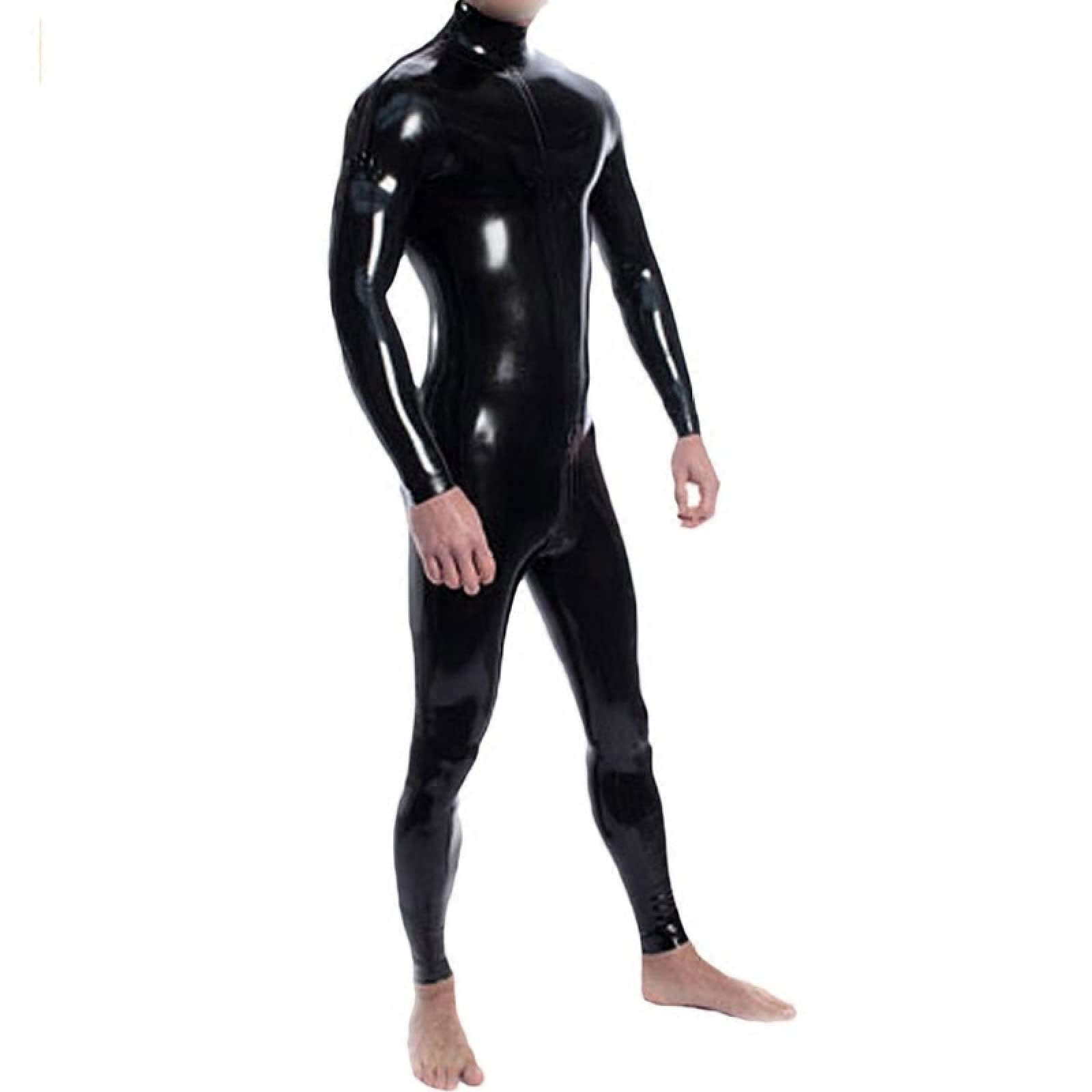 Unisex Latex Rubber Catsuit for Men & Women - Full Body Latex Suit with Back Zipper | Fetish Wear, Cosplay, BDSM, Fashion Statement, Nightclub Outfit