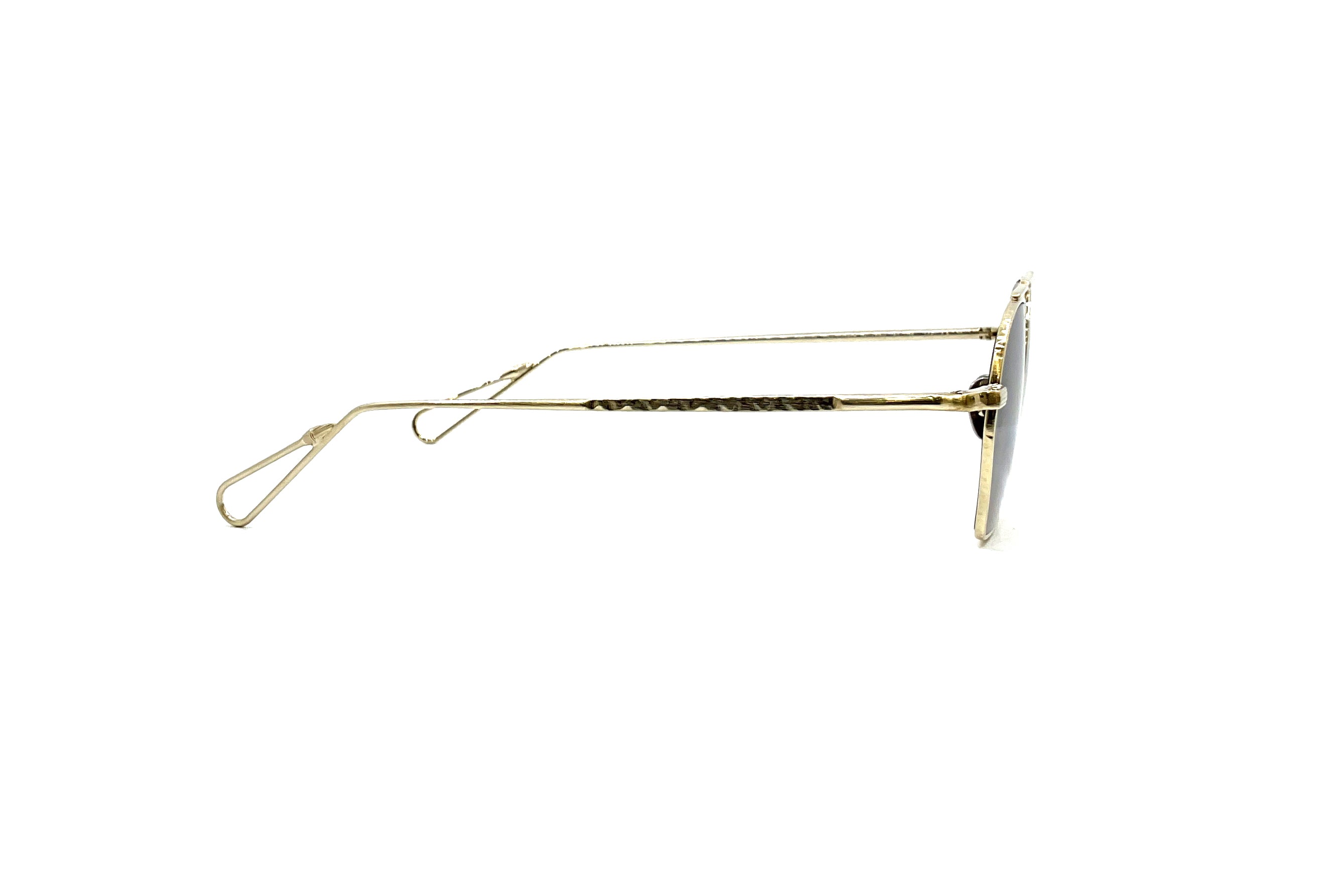 Ahlem Chaillot Sunglasses - Grey Gold Brushed Frame Luxury Designer Shades for Women | Perfect for Beach, Driving & Fashion Outfits