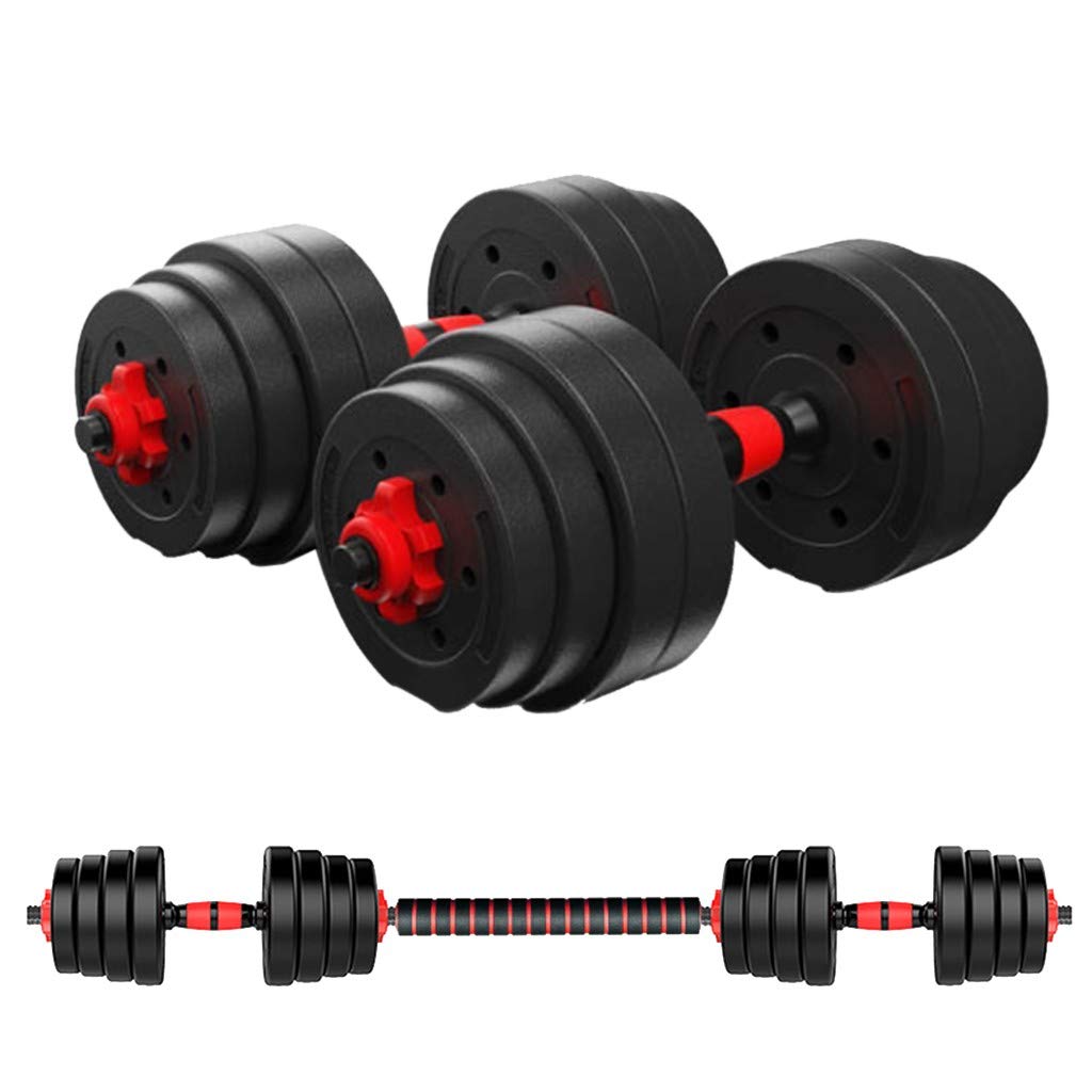 40KG Adjustable Dumbbell Set with Connecting Rod - Free Weights for Home Gym - Strength Training Equipment for Men & Women - Perfect for Full-Body Workouts, Weight Loss & Muscle Building