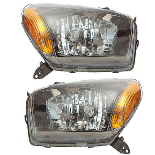 Koolzap DOT Certified Headlight Assembly Set for 2001-2003 Toyota RAV4 Sport - Left & Right Pair - High Performance Replacement Headlamps for Night Driving and Off-Road Adventures