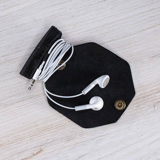 Premium Leather Cord Organizer Set - Tangle-Free Cable Management for Home & Office - Perfect for Desk, Travel, and Electronics Accessories Storage