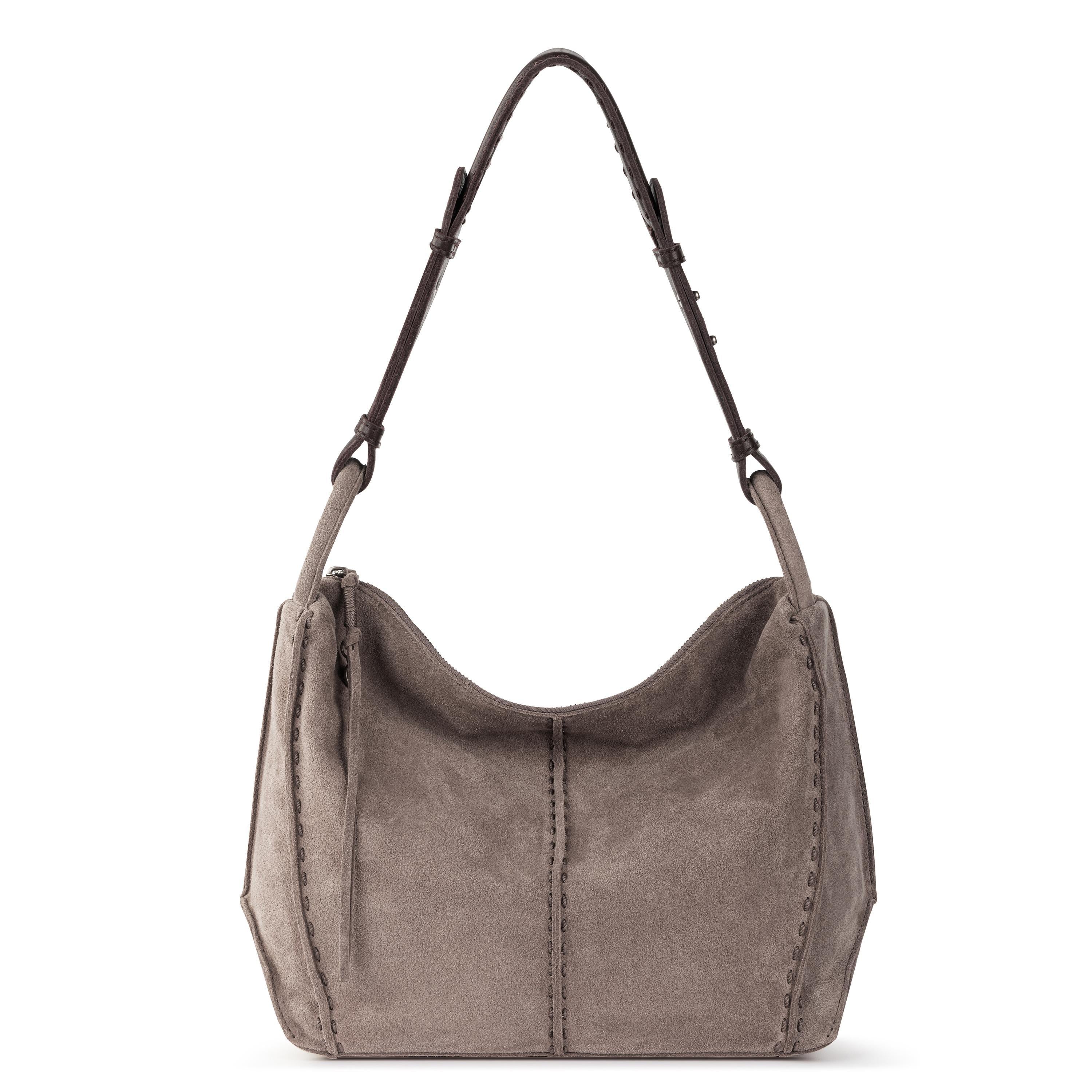 Los Feliz Hobo Bag - Genuine Leather & Mushroom Suede Handbag for Women | Perfect for Work, Travel & Everyday Use