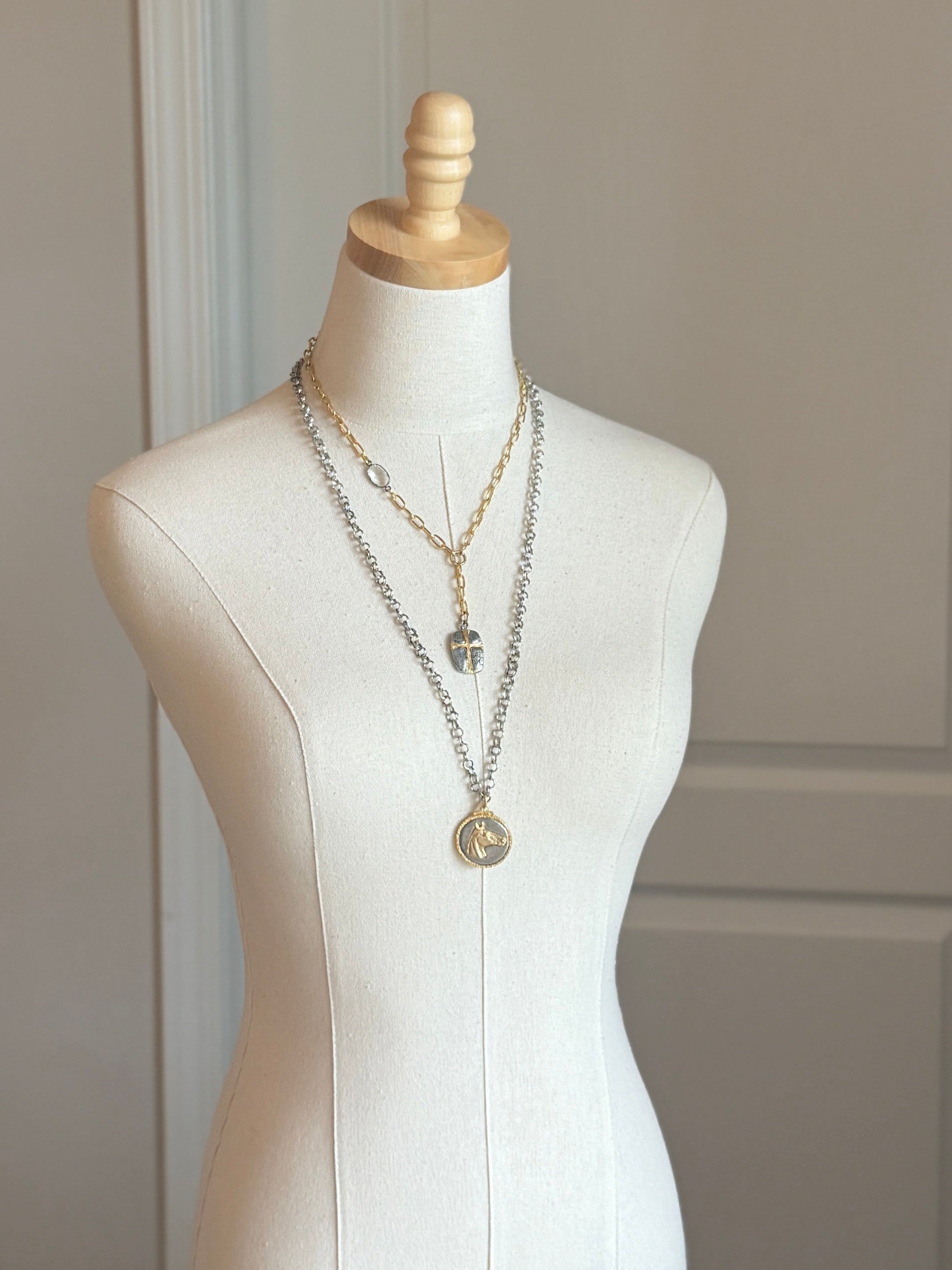 Claire Necklace for Women - Elegant Gold Plated Pendant Jewelry Gift for Her - Perfect for Date Nights, Weddings & Special Occasions