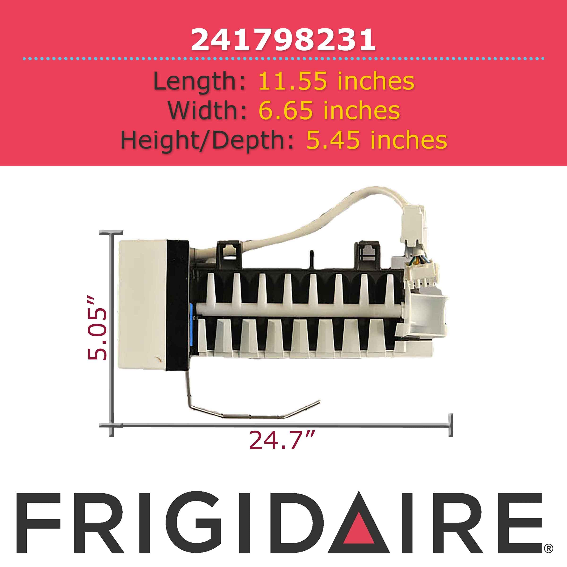 Frigidaire 241798231 Refrigerator Ice Maker Replacement Kit - White | Compatible with Multiple Models | Perfect for Home Kitchen & Office Use
