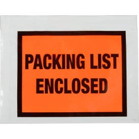 7 x 5.5 Inch Full Face Packing List Envelopes - 1000/Case (ENVPQ22) | Shipping Documents, Business Mail & Invoice Envelopes for Ecommerce, Retail & Office Use
