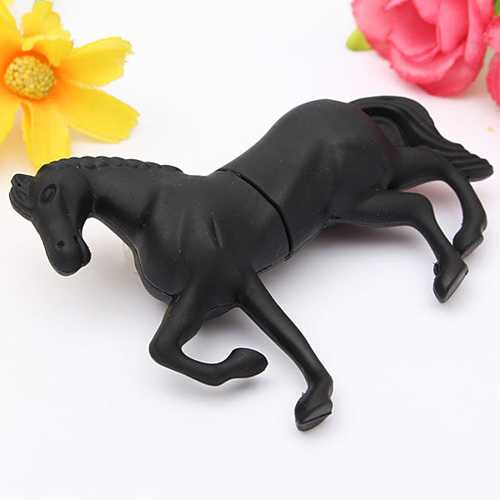 32GB USB 2.0 Flash Drive - High Speed Portable Thumb Drive with Horse Design for Data Storage, File Transfer - Perfect for Students, Office Work, and Backup Use