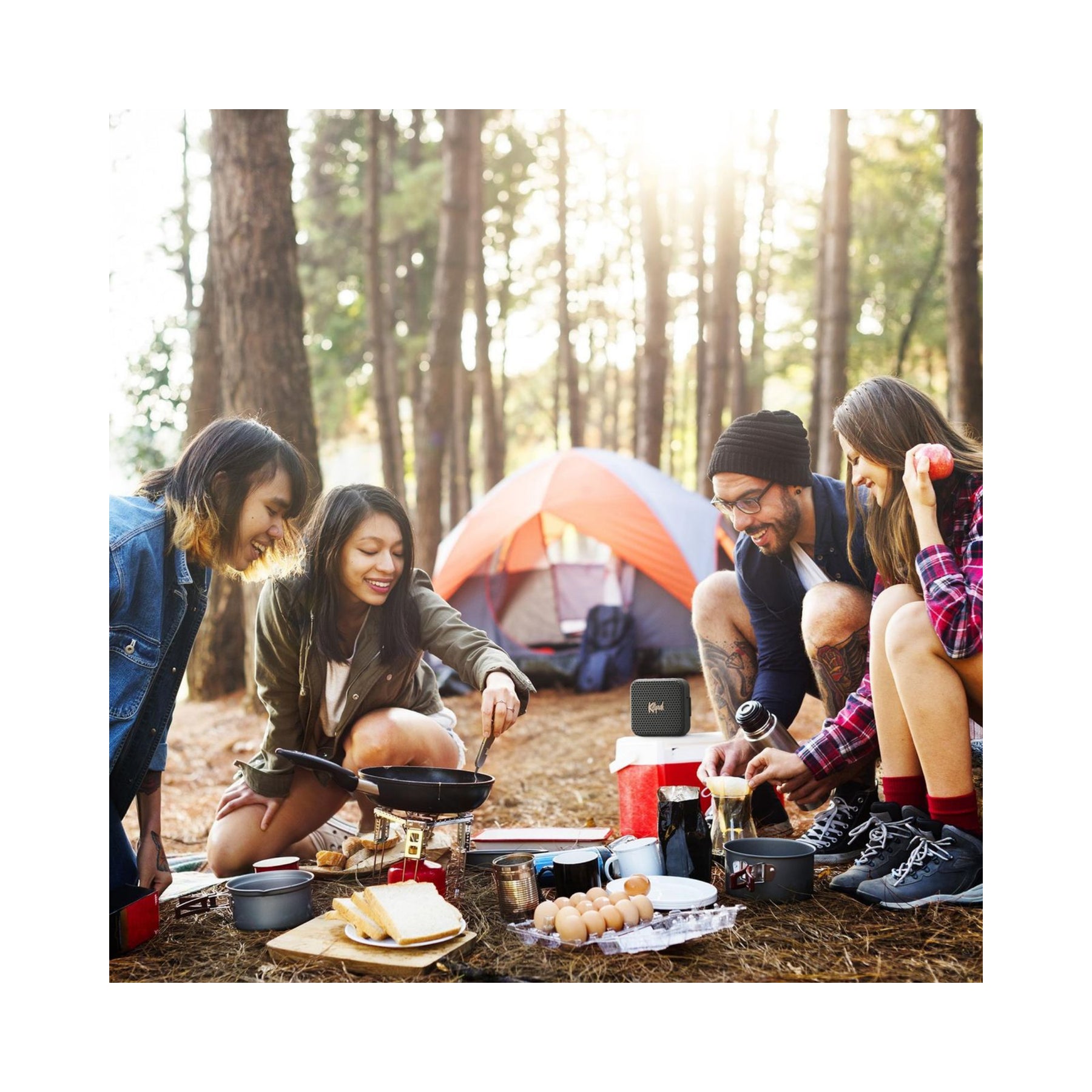 Klipsch Austin Portable Bluetooth Speaker - Wireless Outdoor Speaker with Rich Bass, IPX4 Waterproof, 10-Hour Battery for Travel, Beach & Parties (Clearance / Open Box)