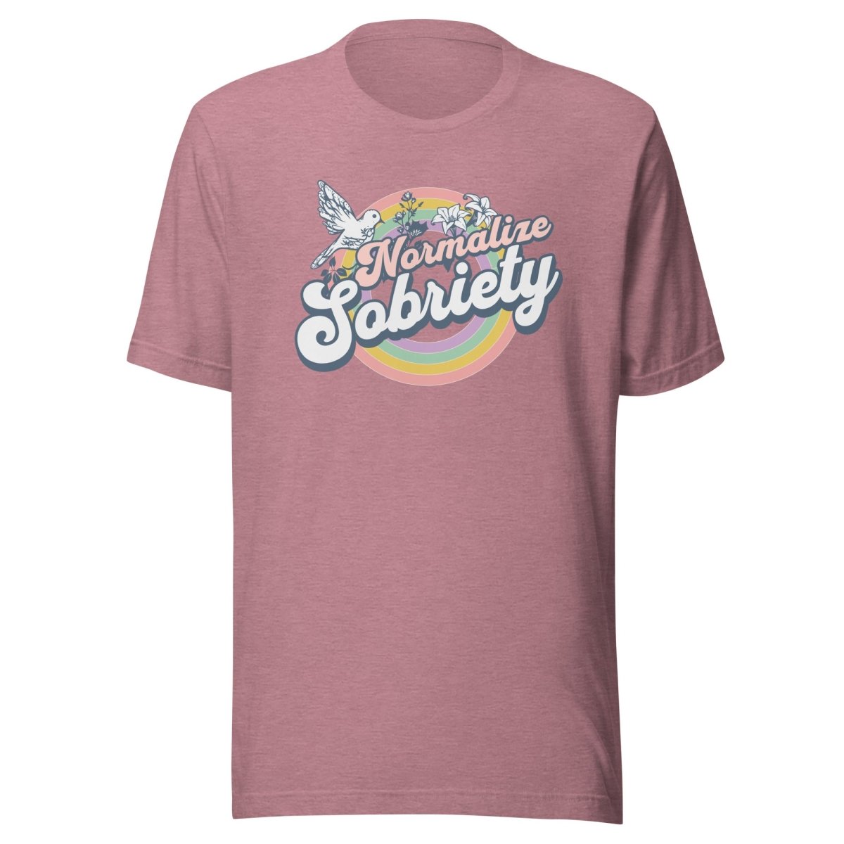 Normalize Sobriety Unisex T-Shirt - Comfortable Cotton Tee for Men & Women - Perfect for Casual Wear, Sober Living & Recovery Support