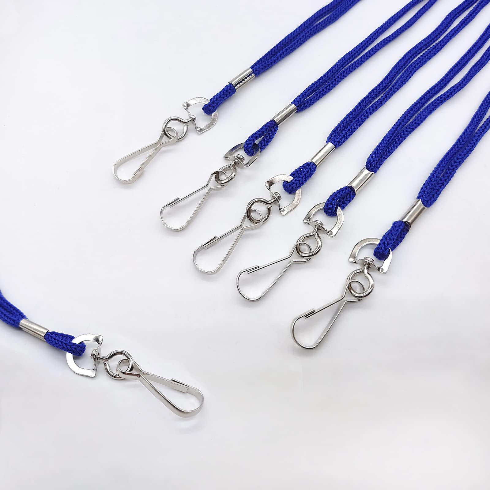 HOSL 100 Pack ID Lanyards with Swivel Hook - Office, School & Event Use
