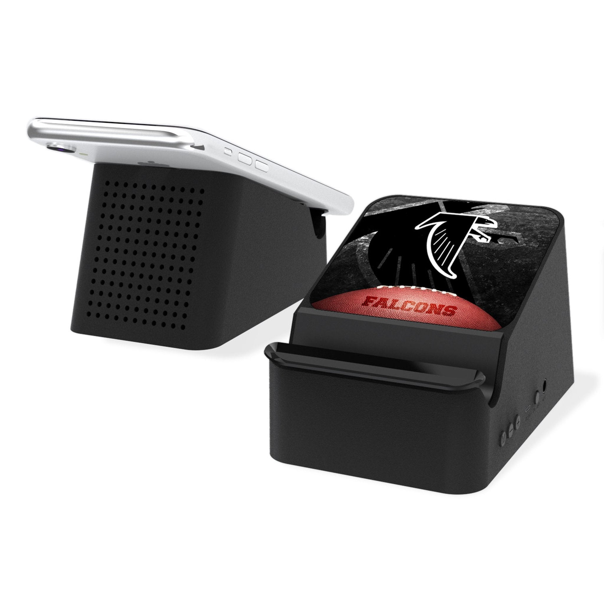 Atlanta Falcons Classic Legendary Wireless Charging Station & Bluetooth Speaker - Perfect for Home, Office, and Game Day Entertainment