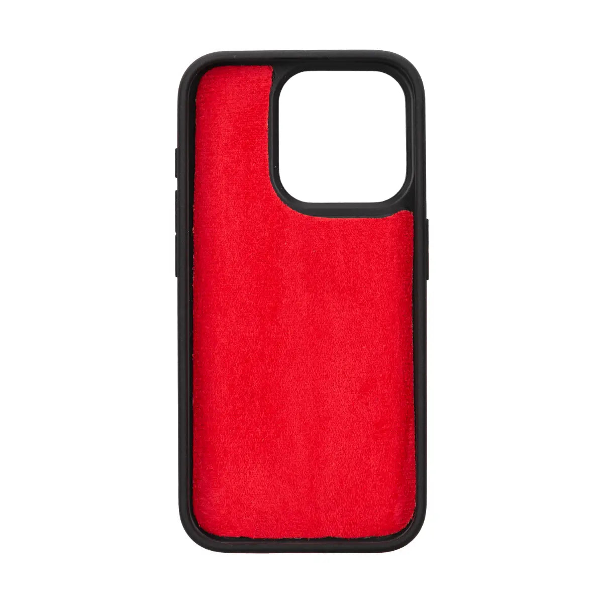 Premium Burnished Red Leather Wallet Case for iPhone 15 Pro - Slim Protective Cover with Card Slots | Perfect for Everyday Use, Travel & Business Meetings