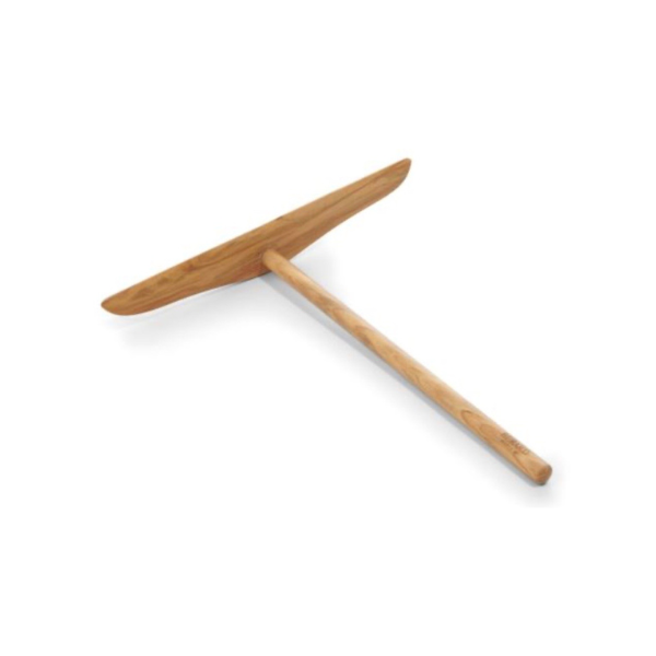 BERARD Olive Wood Pancake Rake - Premium Pancake Turner & Spatula for Non-Stick Pans - Perfect for Pancakes, Crepes, and Baking - Eco-Friendly Kitchen Utensil
