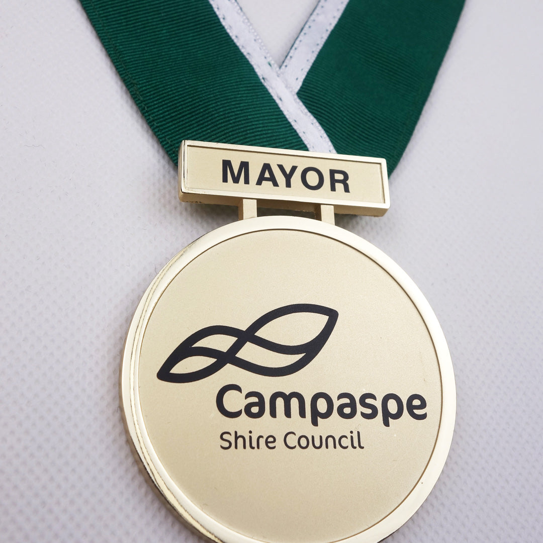 Campaspe Shire Council Mayor Pendant & Collar - Official Ceremonial Necklace for Government Events and Formal Occasions