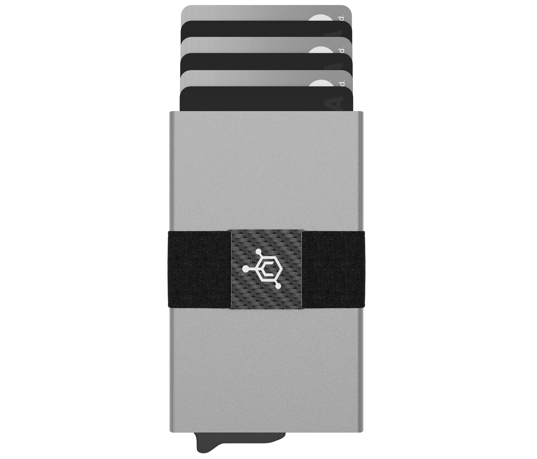 Premium CODE 118 Automatic Smart Wallet - RFID Blocking, Aerospace-Grade 6061-T6 Aluminum & Genuine 3K Carbon Fiber with Quick-Release Trigger | Secure Slim Wallet for Men, Everyday Carry & Travel Essentials