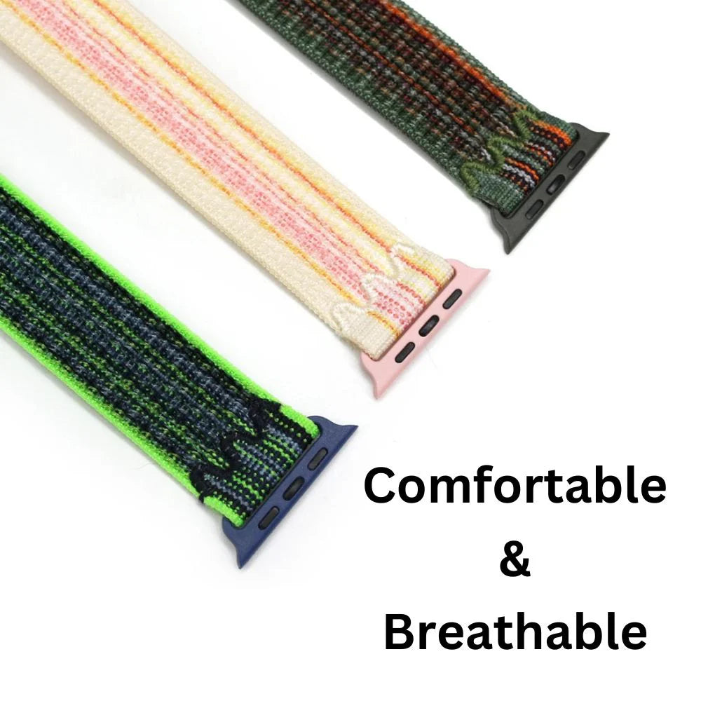 Durable Nylon Sport Bands for Smartwatches & Fitness Trackers - Adjustable, Breathable & Comfortable for Running, Workouts & Outdoor Activities