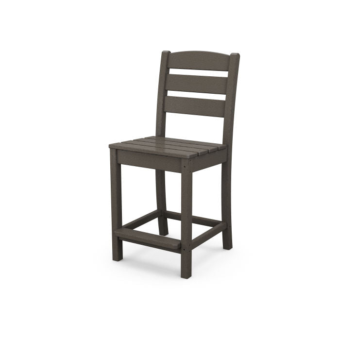 POLYWOOD Lakeside Counter Height Chair - Durable Outdoor Dining Chair for Patio, Deck, or Poolside - Perfect for Backyard, Garden, and Restaurant Use